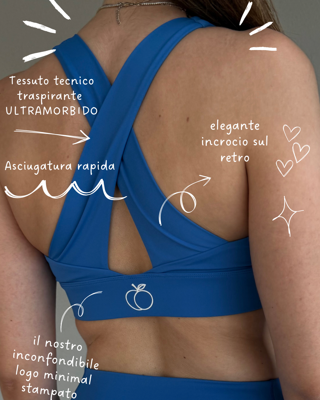Reggiseno Sportivo "Blu Intenso"
