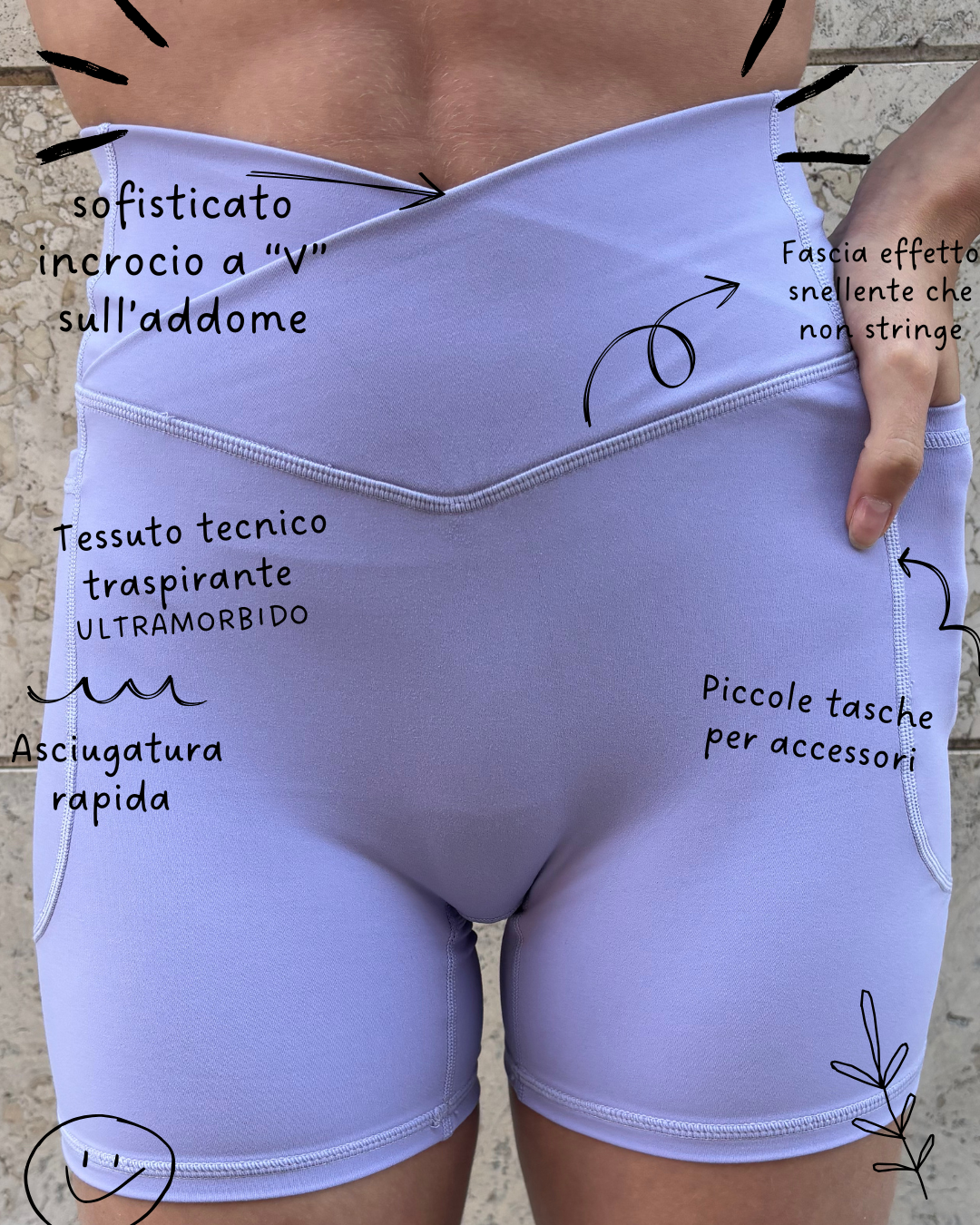 Shorts “Lilla Unicorno”