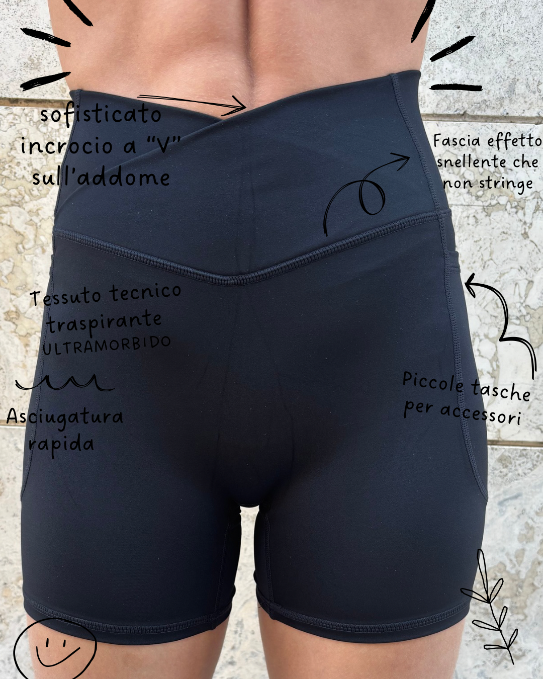 Shorts “Total Black”