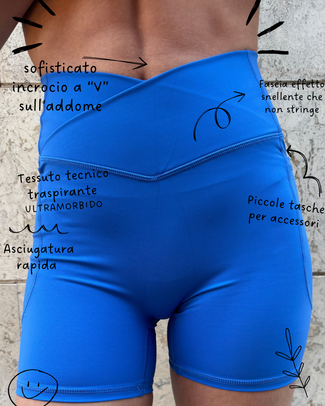 Shorts “Blu Intenso”
