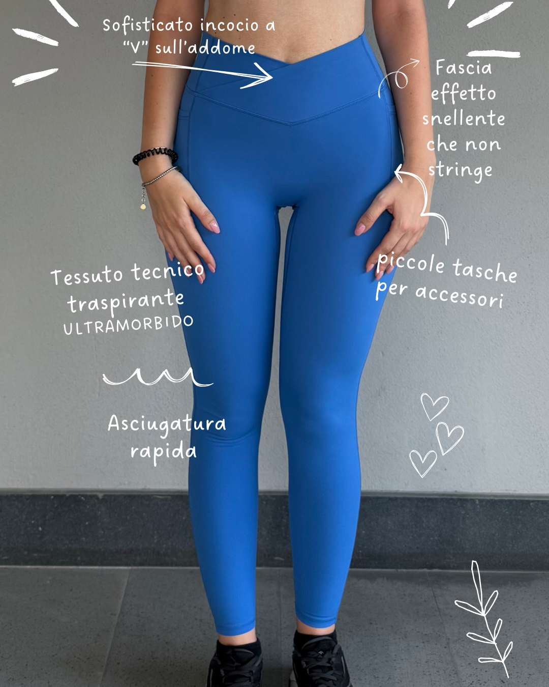 Leggings "Blu Intenso"