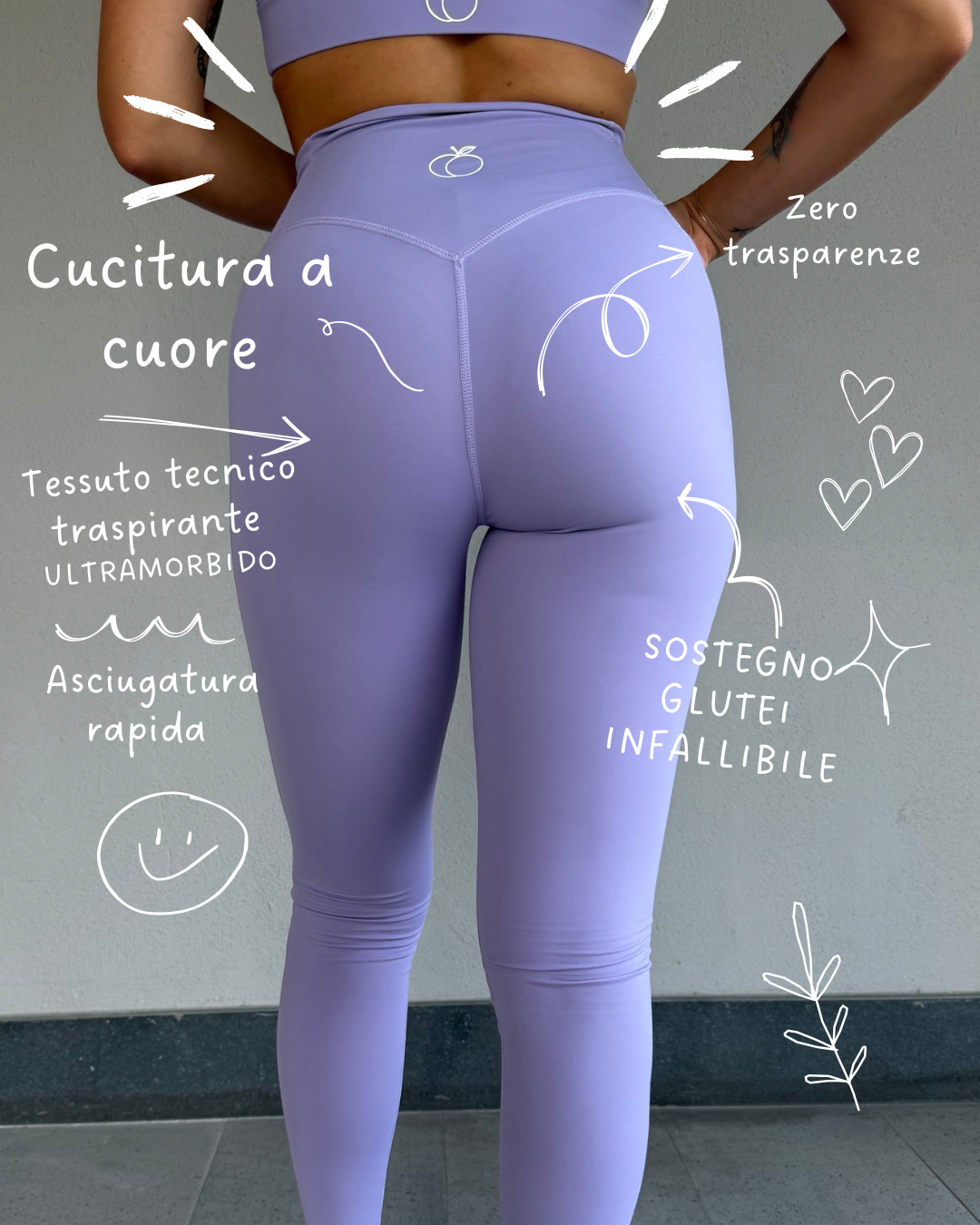 Leggings "Lilla Unicorno"
